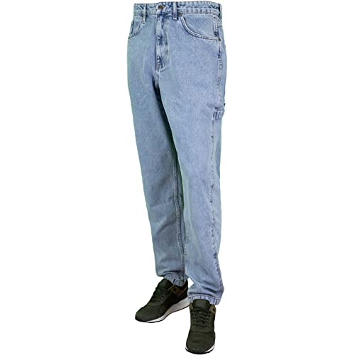 Karl Kani Retro Tapered Denim Vintage Jeans (XL, Denim Blue)