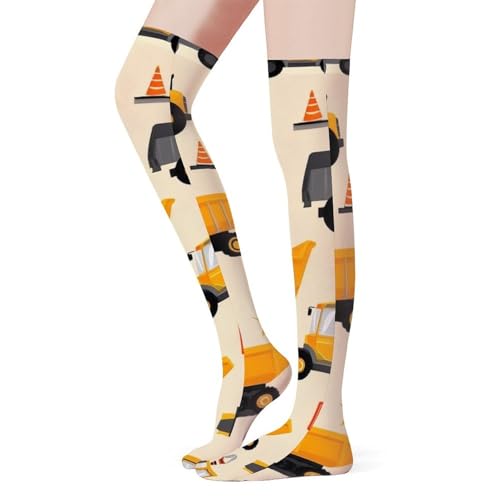 Women Girls Breathable Non Skid Cushion Crew Socks Knee Novelty Socks