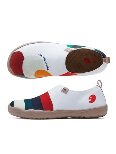 Image of UIN Shoes for Women Slip On Sneakers Comfortable Lightweight Barefoot Travel Art Painted Casual Loafers