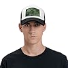 LKVNSWERT Green Snake Baseball Cap for Men Women Trucker Hat Adjustable Golf Cap Breathable Mesh Snapback Hat #5