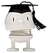 Produktbild Hoptimist IQ Bumble Bestandene Prüfung Geschenk, Graduation Deko zum Abi, Glücksbringer Prüfung oder Süßes Abitur Geschenk, 6,3 x 6 x 7,4 cm, Small, Weiß