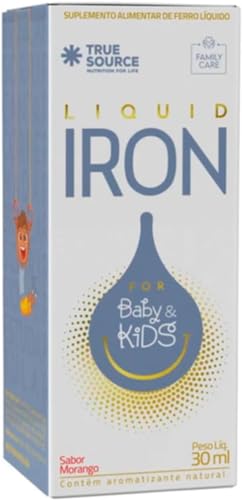 Kit 2x Liquid Iron For Baby & Kids 30ml Morango- True Source