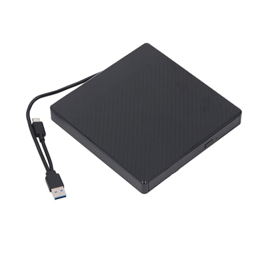 Jectse Boîtier de Lecteur Optique pour Ordinateur Portable, Boîtier de de Lecteur de CD BD Externe Portable Mince USB 3.0 Type C Type A 5 Gbit/s, avec Bouton D'éjection pour