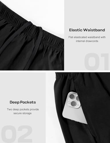 Men's Athletic Shorts 9'' Quick Dry Workout Running Shorts Lightweight Sports Gym Basketball Shorts with Pockets4