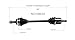 GSP NCV36534 CV Axle Shaft Assembly - Right Front (Passenger Side)