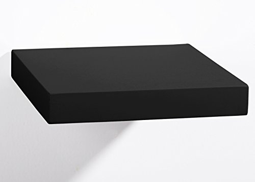 EUGAD 0081QJ Wandplank, boekenplank, hangplank, dvd-plank, cd-plank, plank, hout, 25 cm, zwart - Image 5