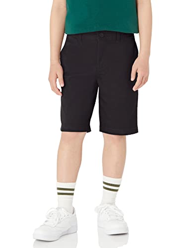 Image of Amazon Essentials Boys and Toddlers' School Uniform Woven Flat-Front Shorts with Elastic Waist