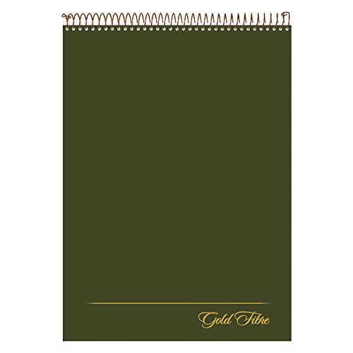 Ampad Gold Fibre Classic, Wirebound Planner Pad, Size 8-1/2 x 11-3/4, Red Cover, Legal Ruling , 70 Sheets per Pad (20…