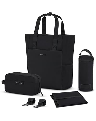 Kapten & Son Rucksack Lindby Diaper Set All Black 12 L | 2in1...