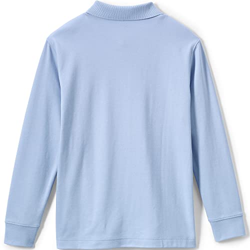Image of Lands' End School Uniform Girls Long Sleeve Feminine Fit Interlock Polo Shirt