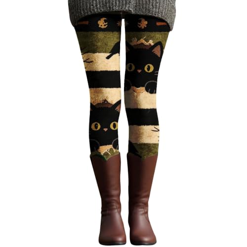 MESSIYO Halloween Leggings for Women Fall Fashion Yoga Pants Black - image 1