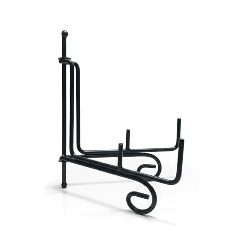 Image of Metal Chakla Belan Stand - 20 x 15 x 20 cm | Jet Black Powder-Coated Finish | Detachable Rolling Pin & Board Holder | Heavy-Duty Kitchen Organizer for Chakla Belan Storage