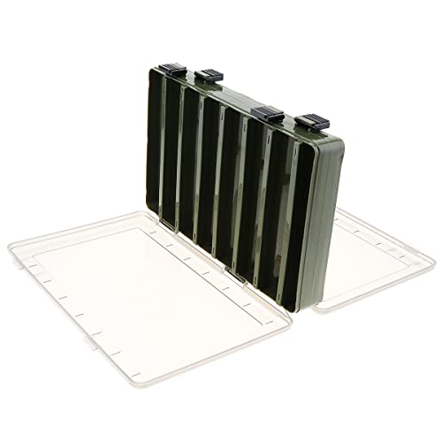 Origlam Double Sided 14 Compartments Fishing Tackle Boxes Fishing Lure Box Organizer, Fishing Bait Tackle Storage Case, Container Box For Jewelry Beads Earring Hook (Yellow) #TOP3