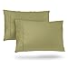 King Size Pillow Cases - Luxury Sage Green Pillowcases - Super Soft Hotel Luxury Pillow Case - Cool & Wrinkle Free - Hypoallergenic - Light Green - Set of 2