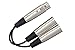 Hosa YXM-121 Y Cable, XLR3F to Dual XLR3M, 6 Inches