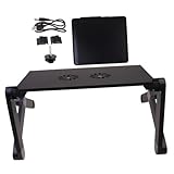 Support pliable pour ordinateur portable - avec trous d'aération, il offre une bonne dissipation chaleur, support pour ordinateur portable sur bureau