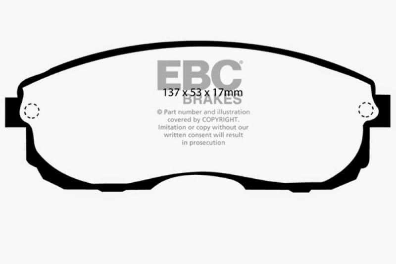 Image of EBC Brakes DP4775R Yellowstuff Street and Track Brake Pad