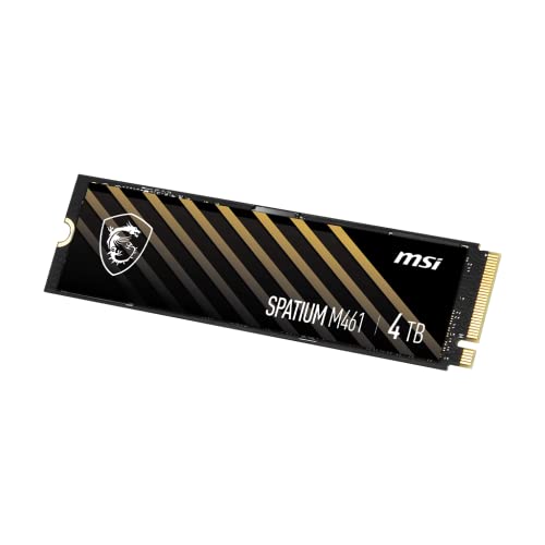 Image of MSI SPATIUM M461 PCIe 4.0 NVMe M.2 4TB Internal SSD PCIe Gen4 NVMe