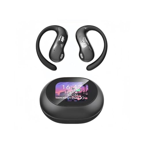 Auriculares Bluetooth de traducción Innovadores 3D Super Vision Definición de pantalla Tecnología de decodificación de audio, diafragma de metal, bobina dinámica (traducción negra)