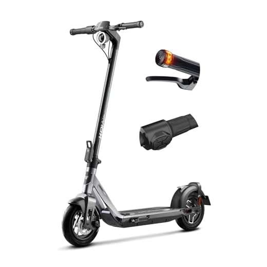 NIU KQi Air Electric Scooter for Adults, Carbon Fiber Ultra Light 31 Miles Long Range, Max Speed 20MPH, 7.5in. Wider Deck, 9.5in. Tubeless Fat Tires, UL Certified