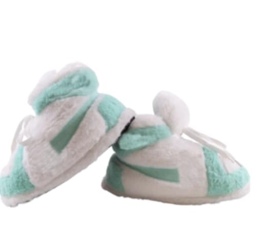 Image of Warm Furry Sneakers Slipper Comfy House Shoes Winter Plush Fuzzy Slipper Shoes For Women Men One Size Fits Most Fluffy Slides For Indoor Outdoor Bigfoot Gifts Houseshoes