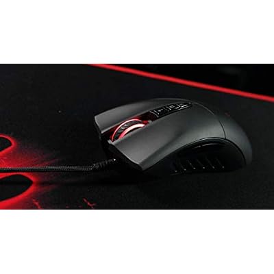 Bloody SP30 Ergonomic Optical Switch Gaming Mouse - Fastest Mouse Switch in Gaming - Enthusiast Grade Sensor - 8 Programmable Buttons - Non-Slip Rubberized Black