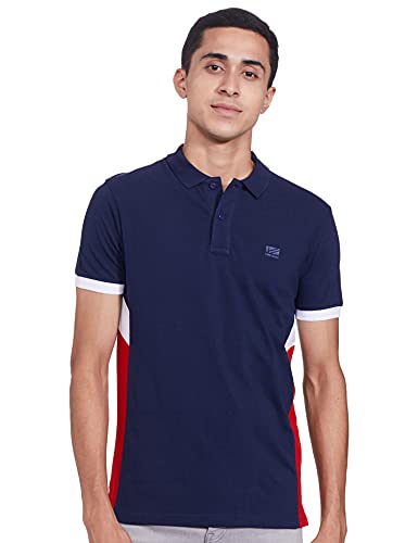 Fruit Of The Loom Men’S Solid Regular Fit T-Shirt (Mcn01-2P_Grey Melange/Imperial Blue M)