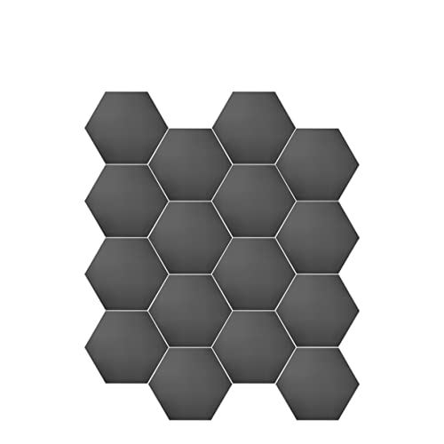 Avant Decor | 30 Tiles | Stone Composite Hexagon Solid Color | Peel And Stick Kitchen Backsplash Tiles | Stick On Wall Tiles | Easy Diy Installation | 6” X 6.9” #TOP3