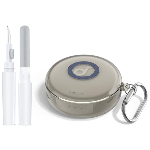 For Soundcore Sleep A30 by Anker Soundcore Sleep A30 ��p �N���ATPU�ی�P�[�X�Z�b�g ���S�����\�� �N���[�j���O�y��&�X�g���b�v�t�b�N�t�� 3�F�W�J�i�X���[�N�O���[)