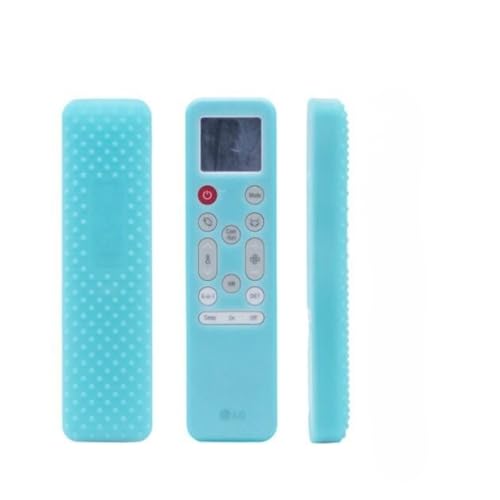 Image of Silicone Cover Compatible with LG Smart /Dual Inverter Air Conditioner Remote Control, Shockproof, Stylish, Easy to find in Darkness - Glow in Dark Blue-2
