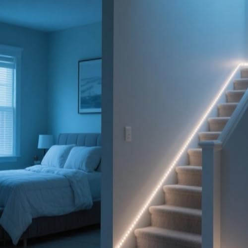 Tira LED con sensor doble para escaleras 1 metro miniatura 7