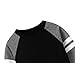 Toddler Boy Long Sleeve Shirts Casual Kids Cotton Crewneck Solid Raglan Tee Tops Blouse Fall Winter T Shirt for Boys Black Gray 2-3T 100