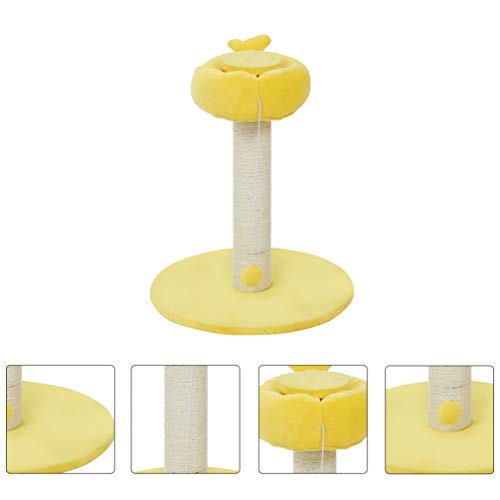 Balacoo – Haste de raspagem de gato e arranhador de garra, mastro de sisal, brinquedo de arranhar, b