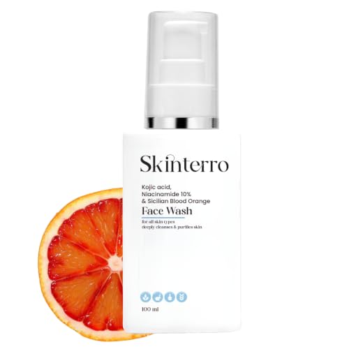 Image of Kojic Acid Niacinamide 10% Facial Wash with Sicilian Blood Orange 100 ml Daily Skin Detox Cleanser for Deep Refreshing Care Excess Oil Dirt Removal Clear Looking Pores Smooth Texture