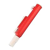 手動ピペットポンプ、3つのポンプのセット：2ml青、10ml緑、25ml赤、フィットプラスチックまたはガラスピペット (赤-25m)