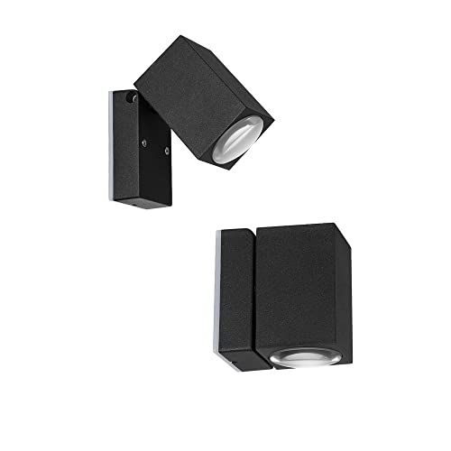 Éclairage mural externe IP54 étanche blanc chaud orientable