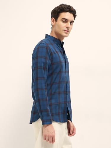Image of THE Bear House Men's Checkered Slim Fit Shirt