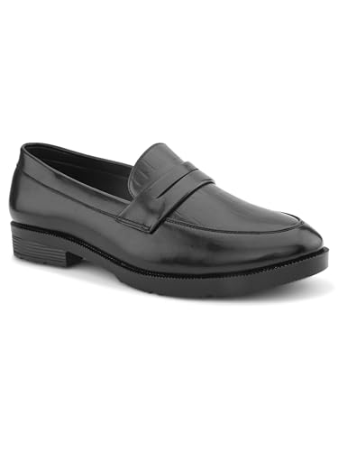 Image of STANPHORD Men Formal Loafer Shoes | PU Leatherette Slip-On Moccasins | Cushioned Anti-Slip | Office Business Casual (TPSL 25010)