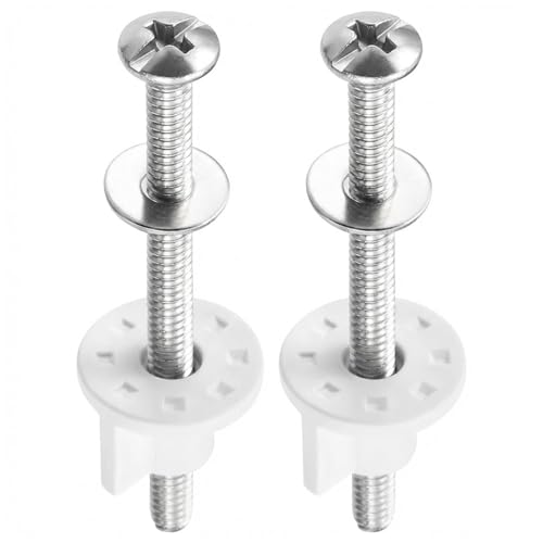 YOGAZEN WC Sitz Rückmuttern Set Wc Sitz Befestigung 2-teiliges Befestigungsset für Toilettensitze Ersatz für WC Sitz Halterung Robuste Schraubenmuttern für einfache Montage und Fixierung