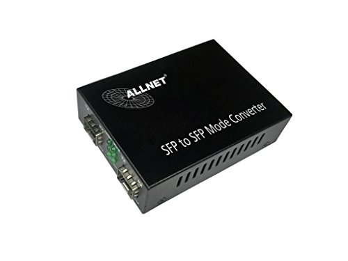 Allnet 134409 1000mbit/s MultI-Modus - Einzelmodus Schwarz Netzwerk Medienkonverter (alL-Mc108G-SfP-Sfp)