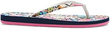 Roxy Girls Rg Pebbles Flip Flop Sandal, Navy 232, 3 Big Kid | Image 3