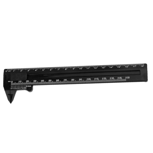 PTILSERY Calibre Vernier de 0 a 150 mm, 0 a 180 mm, micrómetro de doble escala para medición de grosor y diámetro, regla para carpintería