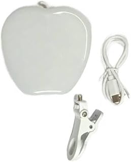 مصباح اضاءة RGB شكل تفاحه مع بمشبك للتثبيت, للهاتف الخلوي ,الوان متعددة , قابلة لاعادة الشحن ,للبث المباشر على السوشيال ميديا, مقاطع الفيديو, اجتماعات مكالمات , ولصناع المحتوى .