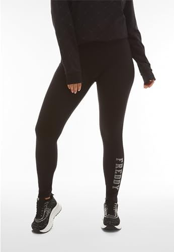 Legging en molleton Freddy pour femme pantalon de sport coton paillettes