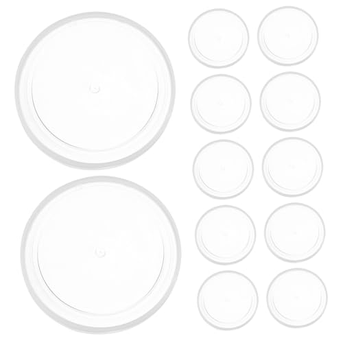 Cabilock 20pcs Clear Food Can Lids Dust Covers for Dog Cat Food Storage Easy Use for Canned Beans Versatile Seal for Pantry Organization