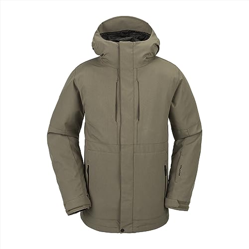 Volcom Jaqueta de inverno masculina padrão V.CO OP com isolamento para snowboard esqui, teca S4