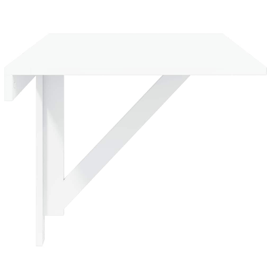 vidaXL Mesa Plegable de Pared Blanca 100x60 cm Mesita Auxiliar Abatilble Muro