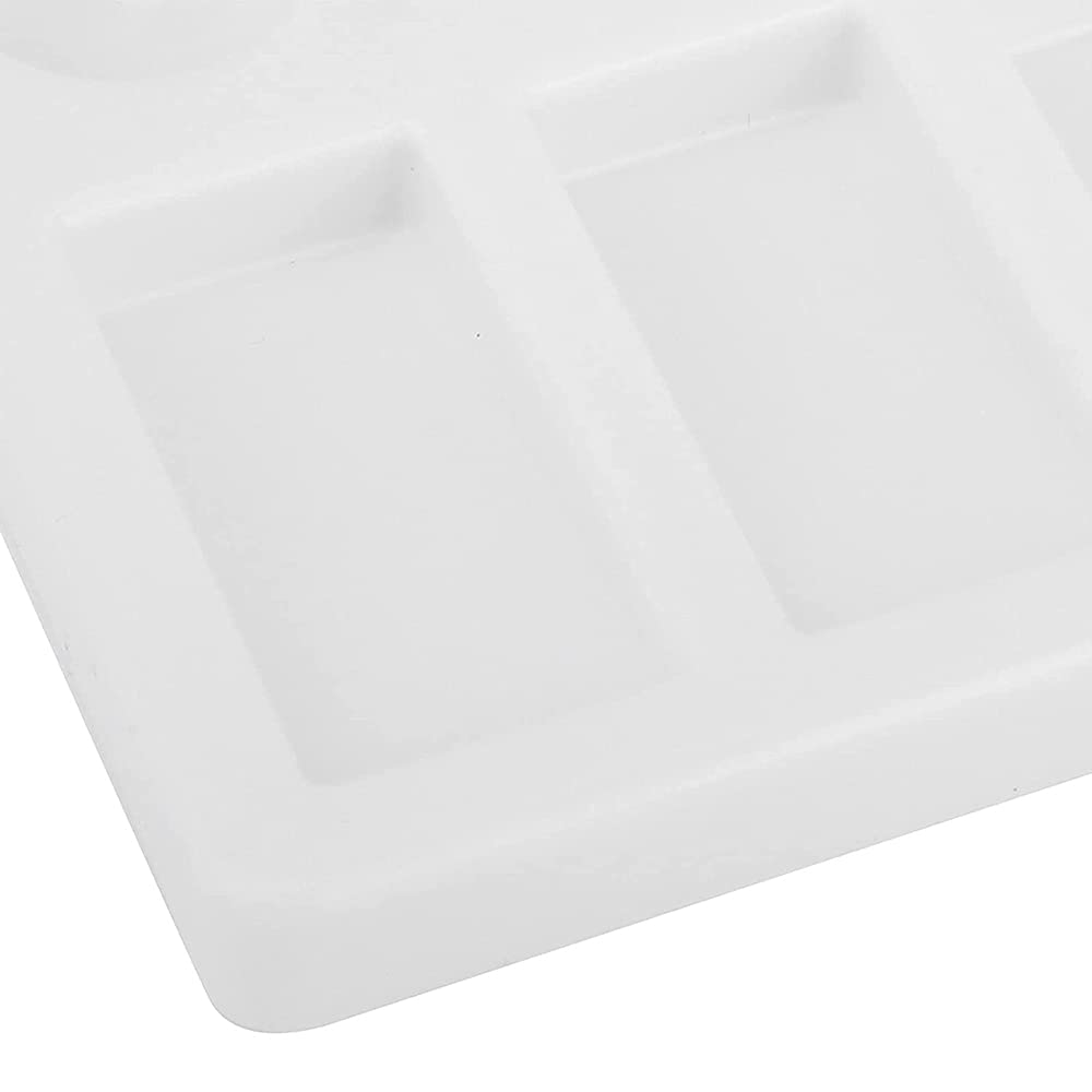 Pudełko z paletą farb, plastikowa pusta paleta z gumową osłoną, odpowiednia dla dzieci dorosły obraz olejny artysta akwarela