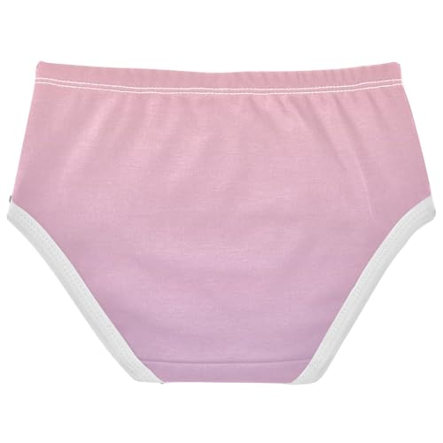 Cotton Girls Underwear Toddler Blush Pink Gradient Panties for Girl Animal Briefs Girls Undies 2t2