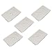 LITKO Flight Bases, Rectangular 44x67mm (Rounded Corners), Rear Arc Etching, 3mm peg Hole, Clear (5)